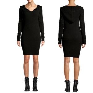 New Comfy Hooded  Sweater Dress